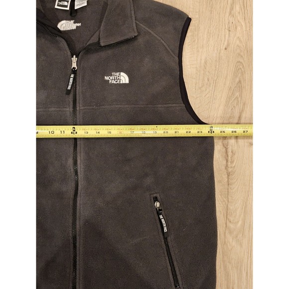 The North Face Mens Size XL Gray Fleece Vest Full Zip Polyester - Picture 9 of 12
